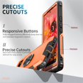 thumbnail image 3 of SaniMore for Google Pixel 6 6.4" Magnetic Case, Rugged PC & TPU Bumpers with Car Mount & Ring Kickstand Heavy Duty Full Body Protective Case for Google Pixel 6 Women Men, Orange, 3 of 9
