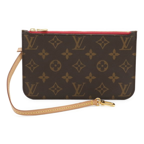 Pre-Owned LOUIS VUITTON Monogram Neverfull PM Pouch, Multi-Pouch, Pivoine, M41245