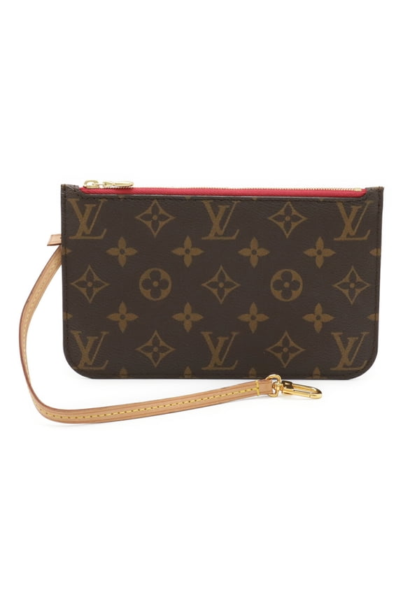 Pre-Owned LOUIS VUITTON Monogram Neverfull PM Pouch, Multi-Pouch, Pivoine, M41245