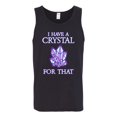 thumbnail image 2 of Wild Bobby, I Have Crystals For That Healing Stones Gemstone Chakra, Inspirational/Christian, Men Graphic Tank Top, Black, Small, 2 of 4