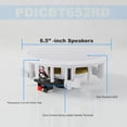 thumbnail image 4 of Pyle Audio 6.5" 2 Way 200W Bluetooth Ceiling Wall Speakers, Pair | PDICBT652RD, 4 of 6