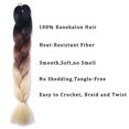 thumbnail image 2 of LELINTA Beasuty Braiding Hair Extensions Synthetic Fiber for Twist Jumbo Ombre Braiding Hair 24inch 3-5pcs/lot Black-Brown, 2 of 6