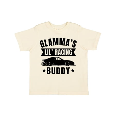 

Inktastic Glammas Lil Racing Buddy Gift Toddler Boy or Toddler Girl T-Shirt