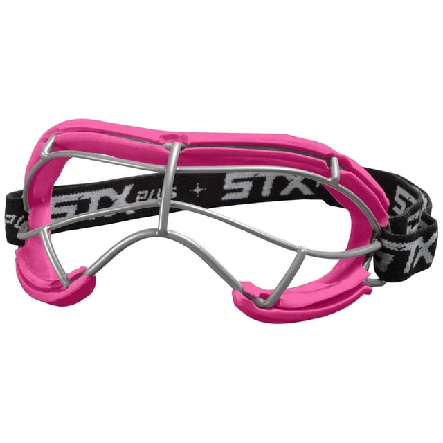 Gafa de lacrosse STX 4Sight+ de silicona rosa para adulto