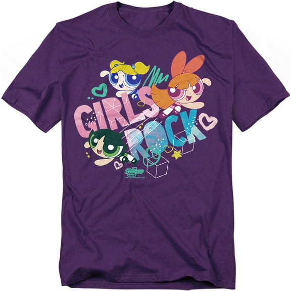 Powerpuff Girls T-Shirt Girls Rock Unisex Graphic Tee For Men & Women