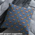 thumbnail image 2 of Castle Fairy Cute Sloth Fabric by the Yard 2 Yard,Brown Blue Sewing Fabric,Jungle Wildlife Home Decor Fabric by the Yard,Luxury Children Bedroom Decor, 2 of 6