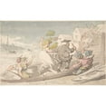 thumbnail image 3 of Thomas Rowlandson 14x11 Black Modern Framed Museum Art Print Titled - Easterly Winds (ca. 1810), 3 of 5