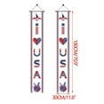 thumbnail image 3 of OutmaxHome 4th of July Door Banner Stripe Hanging Banner Independence Day Memorial Day Patriotic Porch Sign Home Yard Indoor Outdoor Decoration 11.8 x 70.9 Inch, 3 of 5