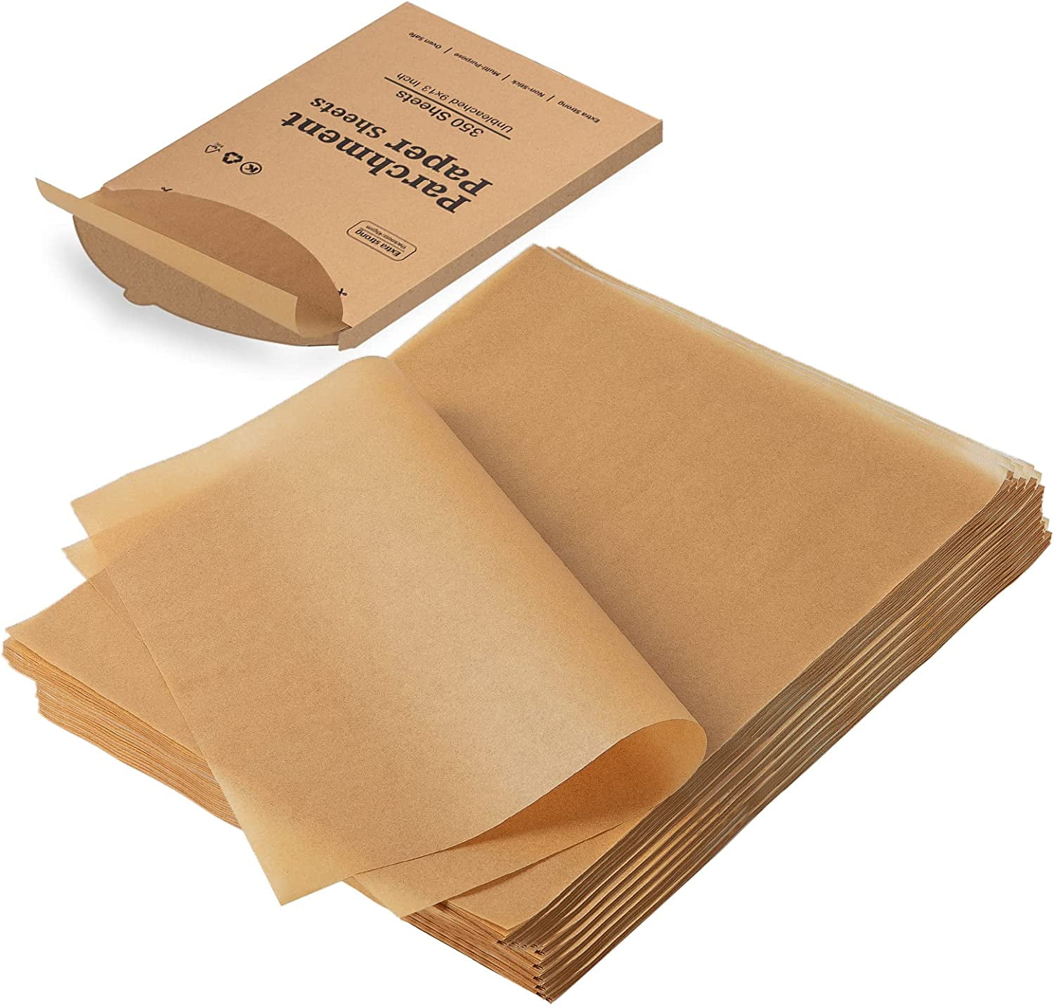  EBIGIC Parchment Paper Baking Sheets Unbleached 200 pcs 12 x 16  Inches Non-stick Waterproof Precut: Home & Kitchen