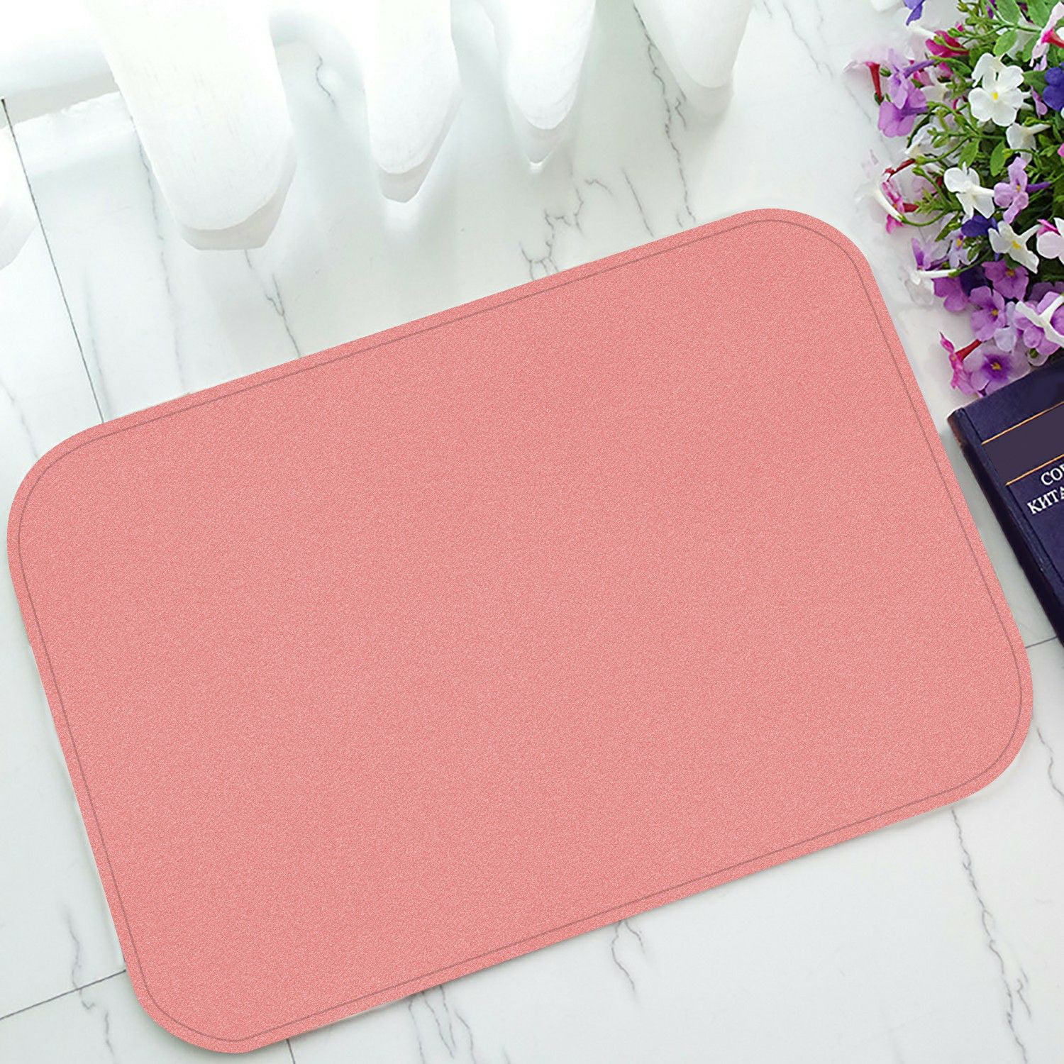 ECZJNT Spatter Stroke Rustic Dusty Tea Rose Color Sandy Grain Layer