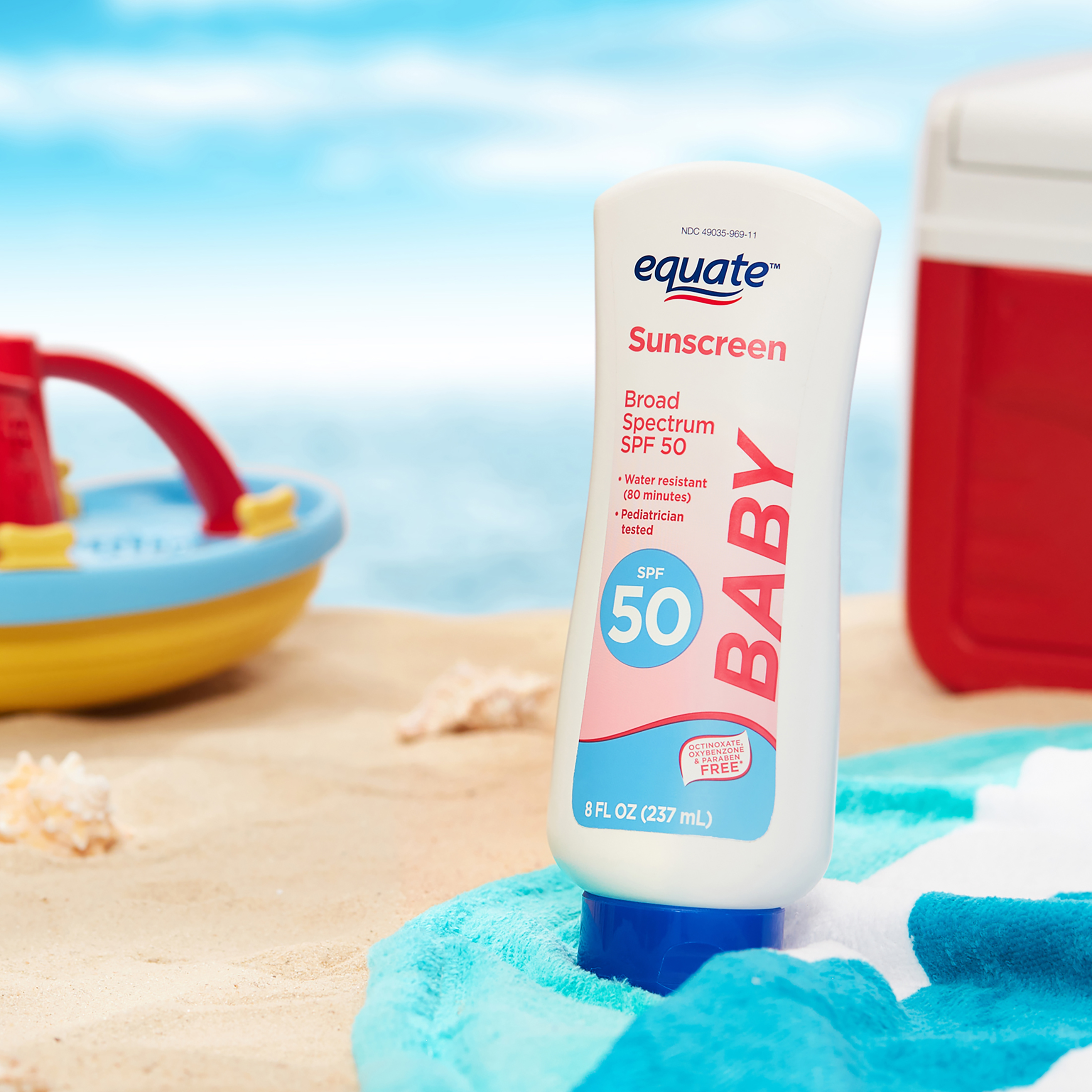 Buy Equate Baby Broad Spectrum Sunscreen Lotion, SPF 50, 8 fl oz Online at desertcart UAE