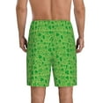 thumbnail image 2 of Balery St Patrick's Day Men's Cotton Knit Pajama Shorts Waistband & Pockets,Short Pajama Pants-4X-Large, 2 of 8