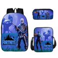thumbnail image 5 of Mochila para estudiantes Fortnite de 17 pulgadas, bolso bandolera y estuche para lápices, diseño con estampado duradero en varios colores., 5 of 5