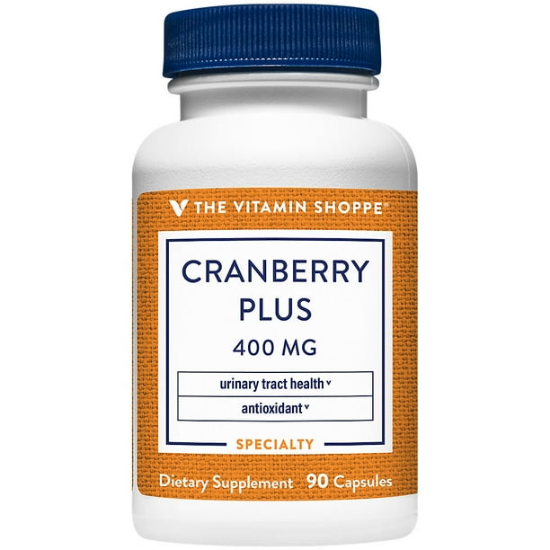 The Vitamin Shoppe Cranberry Plus 400MG, Natural Antioxidant Supplement