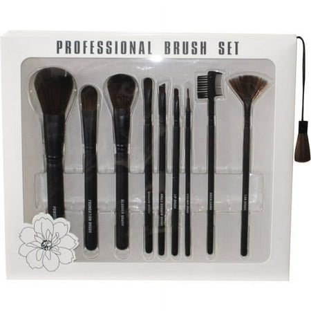 Professional Cosmetic 9pc Brush Set