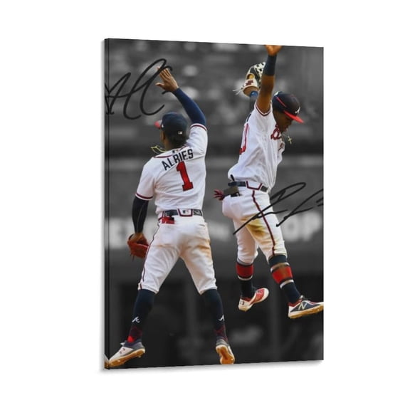 Ozzie Albies Poster Canvas Poster Canvas Wall Art Prints Poster Gifts Photo Picture Painting Posters Room Decor Home Decorative 24x36inch(60x90cm)