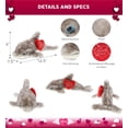 thumbnail image 2 of Dollibu Large Gray Dolphin I Love You Heart Message Stuffed Animal 16.5 Inch, For Boyfriend Or Girlfriend, Cute Teddy Bear With Heart Plush Toy For Friend, Romantic Anniversary Or Valentine'S Day Gift, 2 of 7