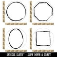 thumbnail image 2 of Sketchy Shapes Outlines Circle Square Oval Octagon Rubber Stamp Set for Scrapbooking Crafting Stamping - Large 1-1/4 Inch, 2 of 7