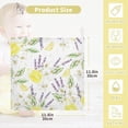 thumbnail image 2 of Lemon Fruits Flowers Lavender Baby Muslin Washcloths Soft Absorbent Face Towel, 3 PCS Spring Summer Watercolor Burp Cloths Cotton Bath Wipes Infant Wash Cloth for Newborn Boys Girls 12"x12", 2 of 7