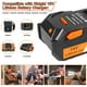 thumbnail image 2 of Batería de 18 V y 6 Ah de repuesto para taladro inalámbrico Ridgid, paquete de 2 unidades, 2 of 7
