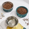 thumbnail image 5 of Dog Bowls Cat Bowls Pet Bowls Slow Feeder Anti Choke Spill Proof Non Slip Plastic Dog Food Bowl Cat Food Bowl for Small Large Dogs Cats Indoor by PALIFEUR, 5 of 7