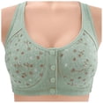 thumbnail image 1 of Brasier sin Varillas Mujer Sujetador sin Aros con Botones Delanteros Estampados para Mujer, Talla Grande, Ropa Interior Extra Grande, 1 of 3