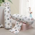 thumbnail image 1 of Almohada cómoda de algodón para bebé, cojín de apoyo para el respaldo para dormir de lado para recién nacido, almohada de protección para dormir con rollo de cuello anticaída para niños pequeños, 1 of 4