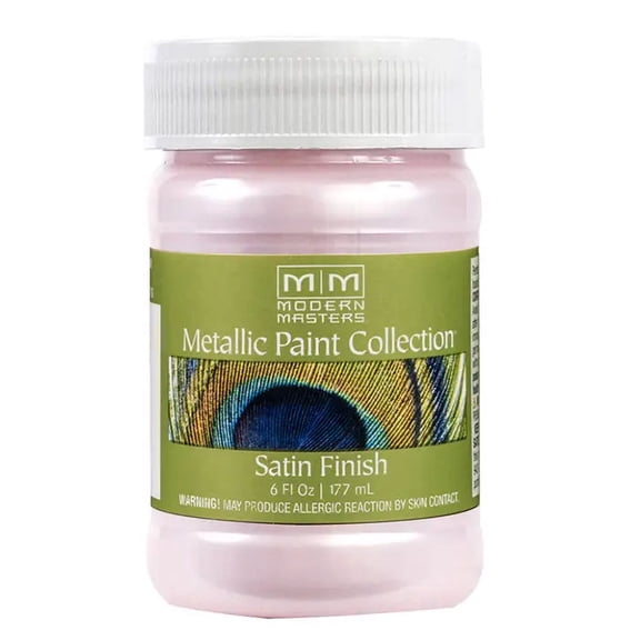 6 oz Modern Masters ME246 Rose Metallic Paint Collection Water-Based Decorative Metallic Paint