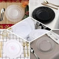Efavormart 12 Pack | 7.5" White Flair Rim Plastic Dessert Appetizer ...