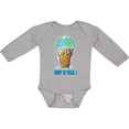 thumbnail image 3 of Inktastic Keep It Cool Melting Earth Ice Cream Cone Boys or Girls Long Sleeve Baby Bodysuit, 3 of 5