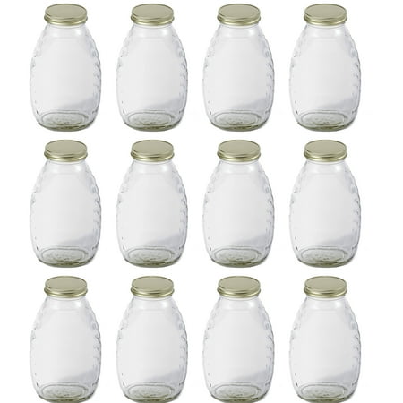 UPC: 0084369175722 | Little Giant 16-Ounce Beekeeping Honey Skep Jar with Airtight Lid  12-Pack