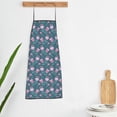 thumbnail image 5 of Naloa 1Pack Adjustable Bib Apron Waterdrop Resistant Cooking Kitchen Aprons for Women Men Chef, Tulips Flowers Print, 5 of 5