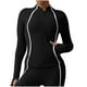 thumbnail image 2 of Ailaofu Running Jacket for Women Workout Jackets Zip Up Slim Fit Athletic Yoga Cropped Tops, 2 of 6