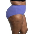 thumbnail image 5 of Fit for Me by Fruit of the Loom Women's Plus Size Beyondsoft Brief Underwear, 6-Pack, 5 of 10