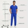 thumbnail image 4 of Wholesale Nursing Scrubs Set Anti-Wrinkle Suits Hospital Scrub Top Nurse Special Scrub Uniform Men Women, 4 of 8