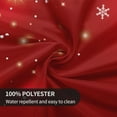 thumbnail image 5 of Merry Christmas Tablecloth 60 Inch Round Xmas Table Cloth Winter Red White Snowflakes Tablecloths Christmas Table Covers for Holiday Party Dining Kitchen Home Picnic Patio (Red Snowflake), 5 of 6