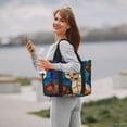 thumbnail image 5 of Travel Duffle Bag Stained Glass Cat Art Travel Tote Bags Carry on Luggage Waterproof Weekender Bags with Top Handle Adjustable Shoulde Strap for Travel Gym, 5 of 5