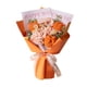 thumbnail image 2 of Flores artificiales tejidas, flores de crochet, decoración del hogar, obras de arte, día de la madre Naranja, 2 of 9