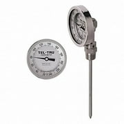 Tel-Tru Analog Dial Thermometer,Stem 2-1/2" L BC550R-0253
