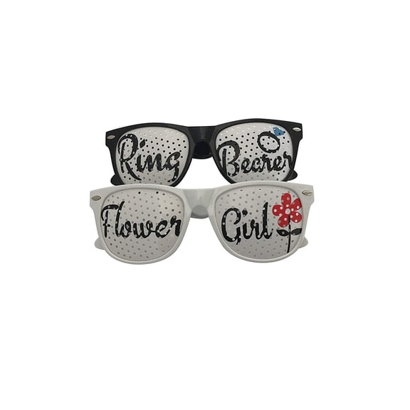 Ring Bearer and Flower Girl Wedding Party Glasses