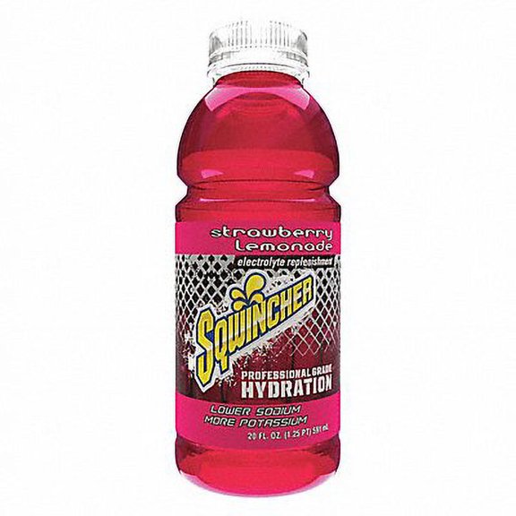 1PC SQWINCHER H1103 Sports Drink 20 oz Strawberry Lmnde PK24