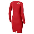 thumbnail image 3 of Women's WEAR by Erin Andrews  Red Chicago Blackhawks Lace-Up Dress, 3 of 3