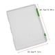thumbnail image 2 of Caja de almacenamiento transparente de plástico claro, caso de archivo de papel, juego de 4 piezas de carpeta de archivo portátil de plástico, color verde, grande, 2 of 2