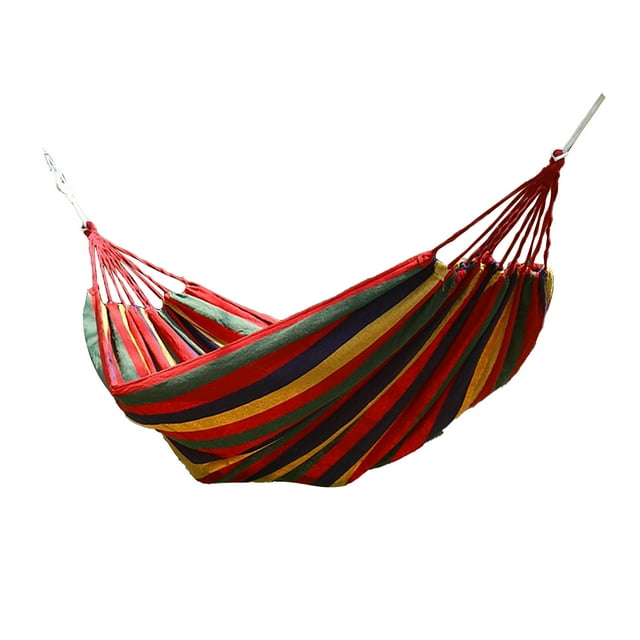 Hamac de Jardin, Polyester Coton Stable Facile à Nettoyer Hamac Extérieur Intérieur Coloré