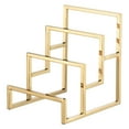 thumbnail image 1 of Unique Bargains Clutch Purse Display Stand 3 Layer Wallet Display Rack Metal Clutch Holder Riser for Home Retail Store Supplies Gold, 1 of 5