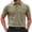 Army Green, variant on Men's Solid Casual Polo Shirt - Button Front Lapel Short Sleeve Ice Silk Breathable Lightweight Summer Top Black