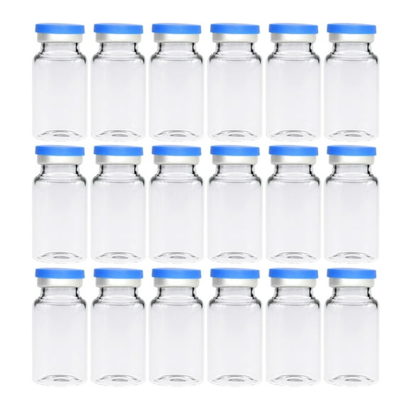 Masteelf 30pcs Glass Vials for Home Use with Leak Proof Caps and Smooth Bottleneck 10ml