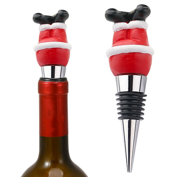 Clearance Deals Christmas Party Small Gifts Wine Corks Wine Preservation Corks Christmas Wine Bottle Decoration Christmas Pants Wine Corks Wine bottle opener