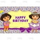 thumbnail image 4 of Fondo de fotografía de fiesta de Dora Explorer para niños, Fondo de fiesta de cumpleaños, bosque verde, mono, madera, pancarta de fotos, accesorios de decoración, 4 of 4