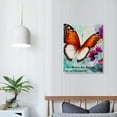 thumbnail image 2 of ZFLMY Butterfly Ready to Hang Canvas Wall Art Home Decor for Living Room Bathroom Bedroom Office Gift 16x20in, 2 of 5